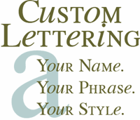 Picture of  Custom Lettering (Custom Vinyl Wording)