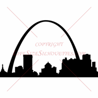 Picture of St. Louis, Missouri City Skyline (Cityscape Decal)