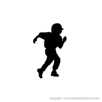 Picture of Baseball Player (Youth) 49 (Baseball: Silhouette Decals)