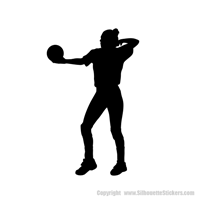 Picture of Volleyball Player 10 (Volleyball Decor: Silhouette Decals)